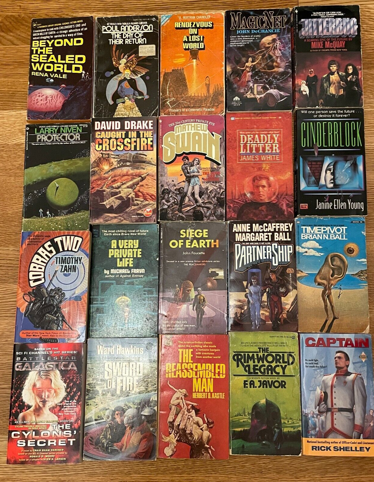 10X All Science Fiction Scifi Random Mix Paperback Books Vintage 1960s+ Lot