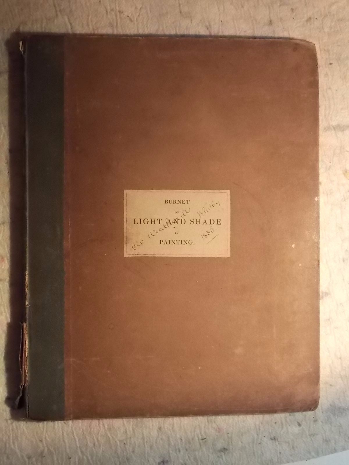 Practical Hints on Light and Shade in Painting by John Burnet 1834 hardback