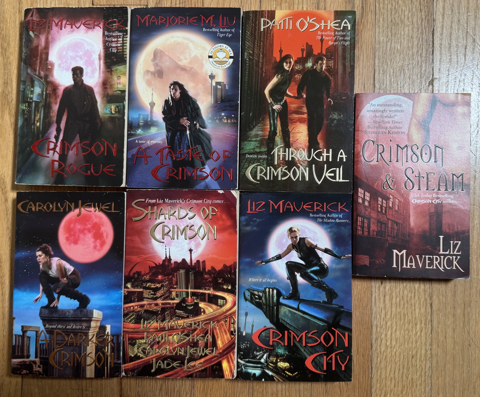 Complete Set CRIMSON CITY 1-7 Liz Maverick Lot 8
