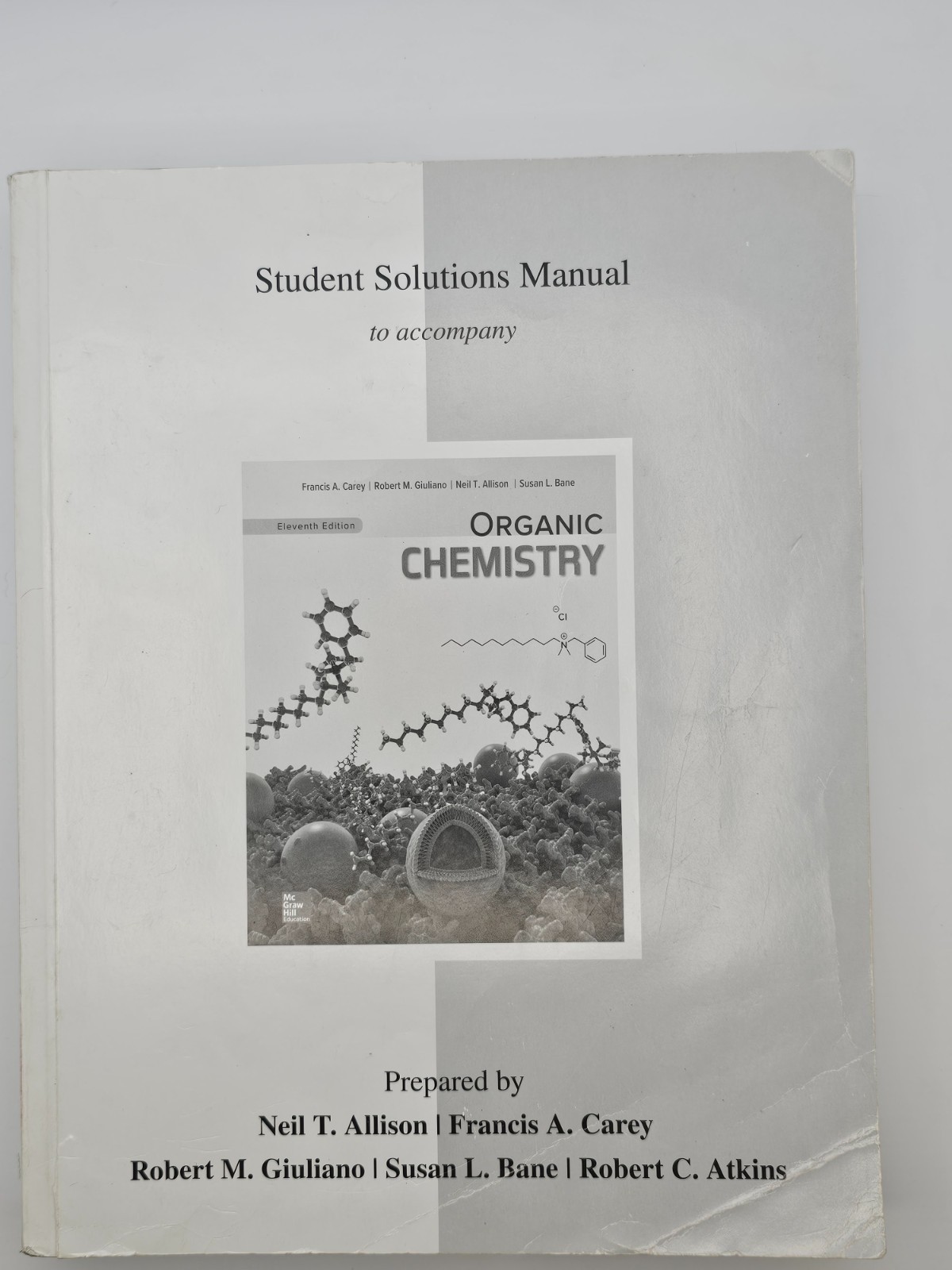 Organic Chemistry Student Solutions Manual 11th edition 2020 Allison Carey