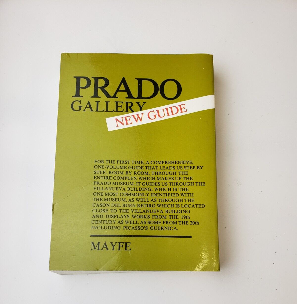 Prado Gallery Guidebook Mayfé Spain Art Museum Vintage Softcover Illustrated