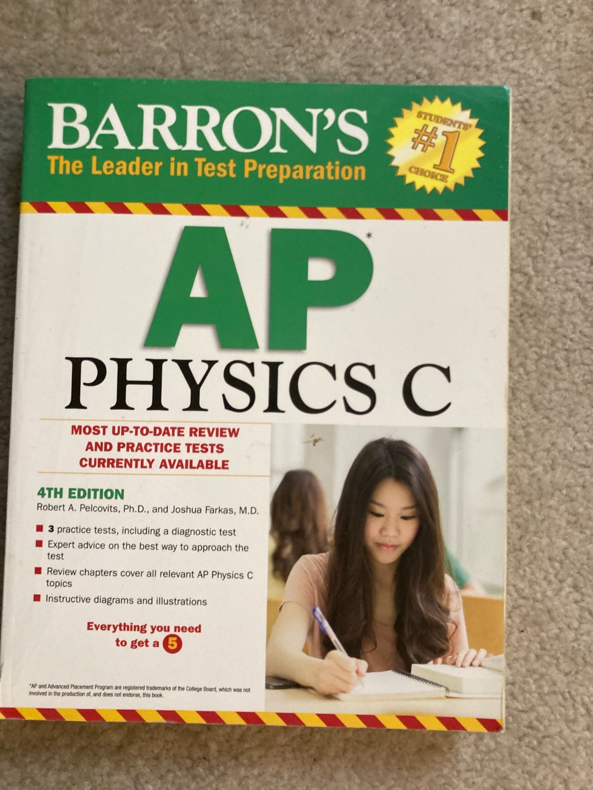 Barron’s AP Physics C by Joshua Farkas & Robert A. Pelcovits (Paperback) – Good