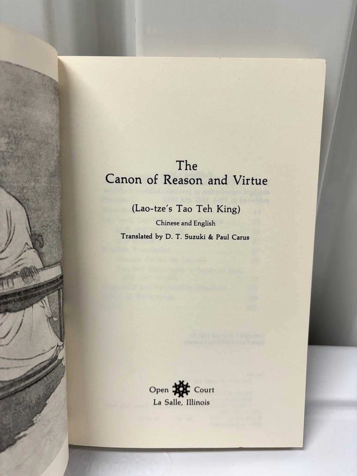 Vintage The Canon Of Reason And Virtue Lao Tzu Taoism Chinese Open Court PB 1974