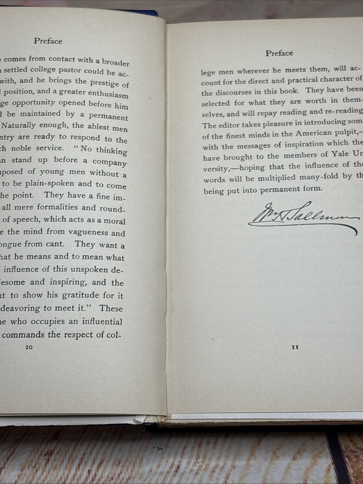 The Culture Of Christian Manhood; Sunday Mornings In Battell Chapel RARE 1897 HB