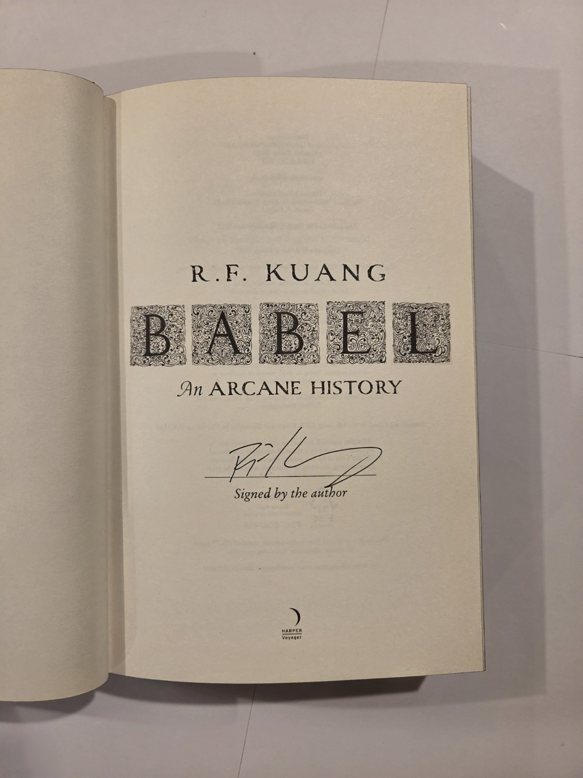 R. F. Kuang: Babel: Waterstones exclusive 1st Signed Edition. Sprayed Black
