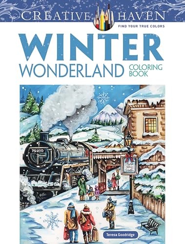 Creative Haven Winter Wonderland Coloring Book (Adult Coloring) – VERY GOOD